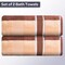 Lavish Home 2-Piece Towel Set Extra Large Bath Towels100% Cotton Bathroom Accessories Absorbent Bath Sheets 67-0023-TBS - alternate 3