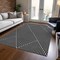 Homeroots 5' X 8' Black And Ivory Geometric Washable Indoor Outdoor Area Rug 612107 - alternate 7