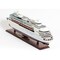 Homeroots 13" Brown and White Majesty of the Seas Boat Hand Painted Decorative Boat 401891 - alternate 1