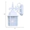 Homeroots White Window Pane Lantern Wall Light 398602 - alternate 3