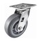 Hyw Products Heavy Duty Caster 6in x 2in Non-Marking Rubber Wheel Stainless Steel - Swivel (Flat) 40-60S-A1-INF(FLAT)(STS) - alternate 1
