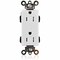 Leviton Straight Blade Receptacle, 5-15R, 15 A, 125V AC, Surface Mount, Self-Grounded MT162-W - alternate 1