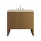 James Martin Vanities Hudson 36" Single Vanity, Honey Oak w/ 3 CM Tajnar Eclos Top 435-V36-HNO-3TJR - alternate 1