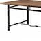 Homeroots 76" X 36" X 30" Weathered Dark Oak And Dark Bronze Dining Table 318884 - alternate 2