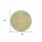 Homeroots 8' Artichoke Green Round Floral Medallion Washable Indoor Outdoor Area Rug 607832 - alternate 3