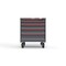 Strong Hold 5 drawer cabinet - (1x 2in, 1x 3in, 1x 4in, 1x 5in, 1x 6in) - Red accents - E-Lock w/ Tracking S3036-PCTAS-0503DS - alternate 1