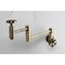 Kingston Brass Wall Mount Pot Filler Faucet, Antique Brass KS8103RX - alternate 2