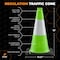 Xpose Safety Traffic Safety Cone, 18 in, Premium  PVC, 6 in Reflective Collar, Lime Green, 4 pk LTC18-6-4-X-S - alternate 3