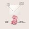 Jonathan Y Kairi 21" Modern Shabby Chic Resin/Iron Happy Elephant LED Kids' Table Lamp with Phone Stand, Pink JYL4060B - alternate 3