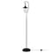 Homeroots 63" Black Arched Floor Lamp With Clear Transparent Glass Globe Shade 523394 - alternate 3
