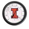 Holland Bar Stool Co University of Illinois Indoor/Outdoor LED Thermometer ODThrm14BK-08IlliniU - alternate 1