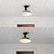 Jonathan Y Camila 14" 1-Light Classic Industrial Indoor/Outdoor Iron LED Semi Flush Mount, Gray/White JYL7617D - alternate 6