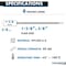 Kable Kontrol Write On Zip Tie Tags, 6in L, 40 Lbs Strength, 1-3/8in x 5/8in Flag Size, 100Pcs, Blue, 100PK CTWO-NF-6-40-BL - alternate 2