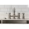Kingston Brass Bridge Kitchen Faucet with Brass Sprayer, Brushed Nickel KS3278BPLBS - alternate 4