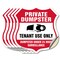 Signmission Private Dumpster Shield Sign Tenant Use, 6 inch X 6 inch, Vinyl Decal, 5PK SHI-D-5PACK-6-438 - alternate 1