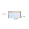Homeroots 39" White and Natural Wall Mounted Floating Desk 403783 - alternate 3