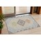 Homeroots 3' X 5' Pewter Copper And Silver Geometric Washable Indoor Outdoor Area Rug 631921 - alternate 1
