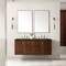 James Martin Vanities Amberly 60" Double Vanity, Mid-Century Walnut, w/ 3 CM Phantome Eclos Top 670-V60D-WLT-3PHT - alternate 5