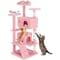 Simple Deluxe 54 Inches Cat Tree Tower Condo Furniture, Multi-Level Cat Tower Condo Activity Center for Indoor Ca 3A88CATTREE54INPNK - alternate 1