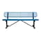 Leisure Craft Bench/Back, Surface Mount, 6ft., Blue B6WBSM-BLUE - alternate 1