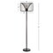 Jonathan Y Gridley 61" Metal LED Floor Lamp, Black JYL6105A - alternate 3