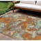 Homeroots 8' X 10' Copper And Orange Abstract Washable Indoor Outdoor Area Rug 609591 - alternate 1