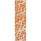 Homeroots 8' Runner Orange and White Abstract Washable Non Skid Indoor Outdoor Runner Rug 559281 - alternate 1