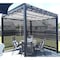 Mytee Products 10 ft x 12 ft Black Heavy Duty 70% Shade Mesh Tarps 6 Oz with Grommets ROLL-Off, 4PK MT10-12x4 - alternate 3