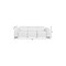 Homeroots 104" White Top Grain Leather Reclining Metal USB Sofa 720390 - alternate 6