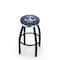 Holland Bar Stool Co 36" Blk Wrinkle US Naval Academy NAVY Swivel Bar Stool, Chrome Ring L8B2C36USNavA - alternate 1