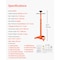 Vevor Underhoist Support Stand 3/4Ton Capacity Under Hoist Jack Stand Two Wheels US076 - alternate 5