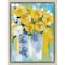 Homeroots Sunshine Yellow Silver Framed Print Wall Art 525965 - alternate 1