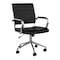 Martha Stewart Piper Upholstered Office Chair in Black/Polished Nickel CH-220921-2-BK-MS - alternate 1