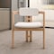 Leisuremod Velo Modern Dining Chair in Natural Wood with White Seat, 4PK VCNW-51W4 - alternate 5
