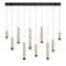 Euf Cambre, Chandelier , 10-Light, 50", Matte Black, Travertine 50129-010 - alternate 1