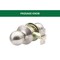 Global Door Controls GLC Series Light-Duty Commercial/Residential Cylindrical Knob, Grade 3 Passage in Brushed Chrome GLC-5110B-626 - alternate 1