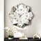 Homeroots 26" Silver Mirrored Glass Silent Analog Geometric Wall Clock 635637 - alternate 5