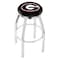 Holland Bar Stool Co 30" Chrome Georgia "G" Swivel Bar Stool, Accent Ring L8C2C30GA-G - alternate 1