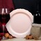 Smarty Had A Party 10" Pink Vintage Round Disposable Plastic Dinner Plates (120 Plates), 120PK 860PNK-CASE - alternate 4