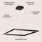 Jonathan Y Nero 23.63" Square Contemporary Modern Metal Integrated LED Pendant Light, Black JYL7105A - alternate 4