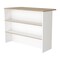 Homeroots White and Natural 47" Kitchen Island With Storage 530196 - alternate 2