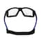 Radians Thraxus Elite, Safety Glasses, IQuity Anti-Fog & Anti-Scratch, Clear Lens, Blue Frame, Half-Frame TXE2-13ID - alternate 2