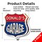 Signmission Donald's Garage, 18 inch X 18 inch, Plastic Sign, 2PK SHI-P-2PACK-18-383-DONALD - alternate 2