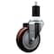 Service Caster 4'' SS Maroon Poly Wheel Swivel 1-1/2'' Expanding Stem Caster SCC-SSEX20S414-PPUB-MRN-112 - alternate 1