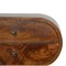 Homeroots 21" Brown Solid Wood Round Two Drawer Nightstand 651878 - alternate 6