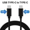 Sanoxy Braided USB Type C to Type C Fast Charging Data Sync USB-C to USB-C Cable 3ft Black SNX-CABLE8 - alternate 3