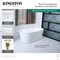Kingston Brass 55" Acrylic Oval Double Ended Freestanding Tub with Drain, Glossy White/Brushed Nickel VTDE552823C428 - alternate 2