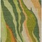 Homeroots 5' X 8' Green Beige And Copper Abstract Washable Indoor Outdoor Area Rug 600967 - alternate 3