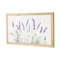 Homeroots 16" X 26" Natural White And Lavender Floral Wood Framed Art 634061 - alternate 2