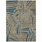 Homeroots 9' X 12' Taupe Blue And Beige Geometric Washable Indoor Outdoor Area Rug 594819 - alternate 6